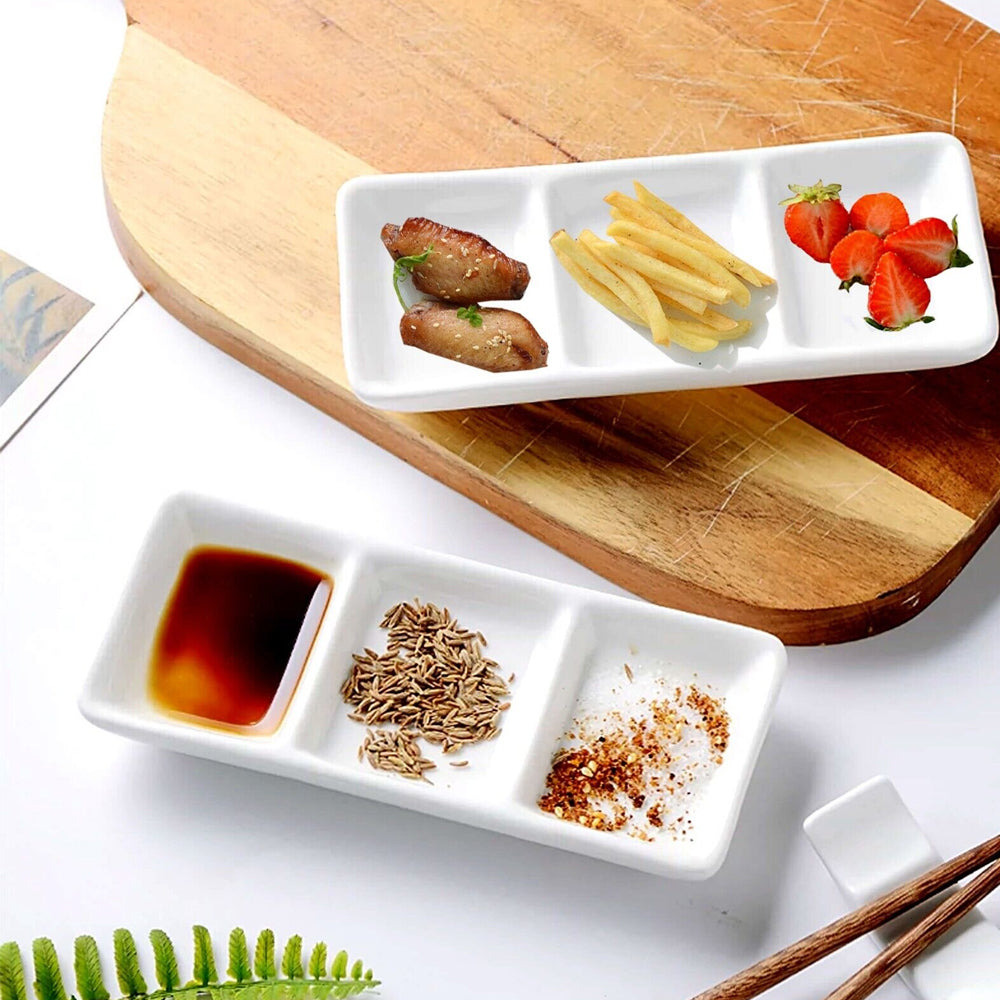 Keramik Saucen Soßen Schalen für Sushi Gewürz Sojasoßen Senf Essig Chili Dessert weiß kostenlos Versand