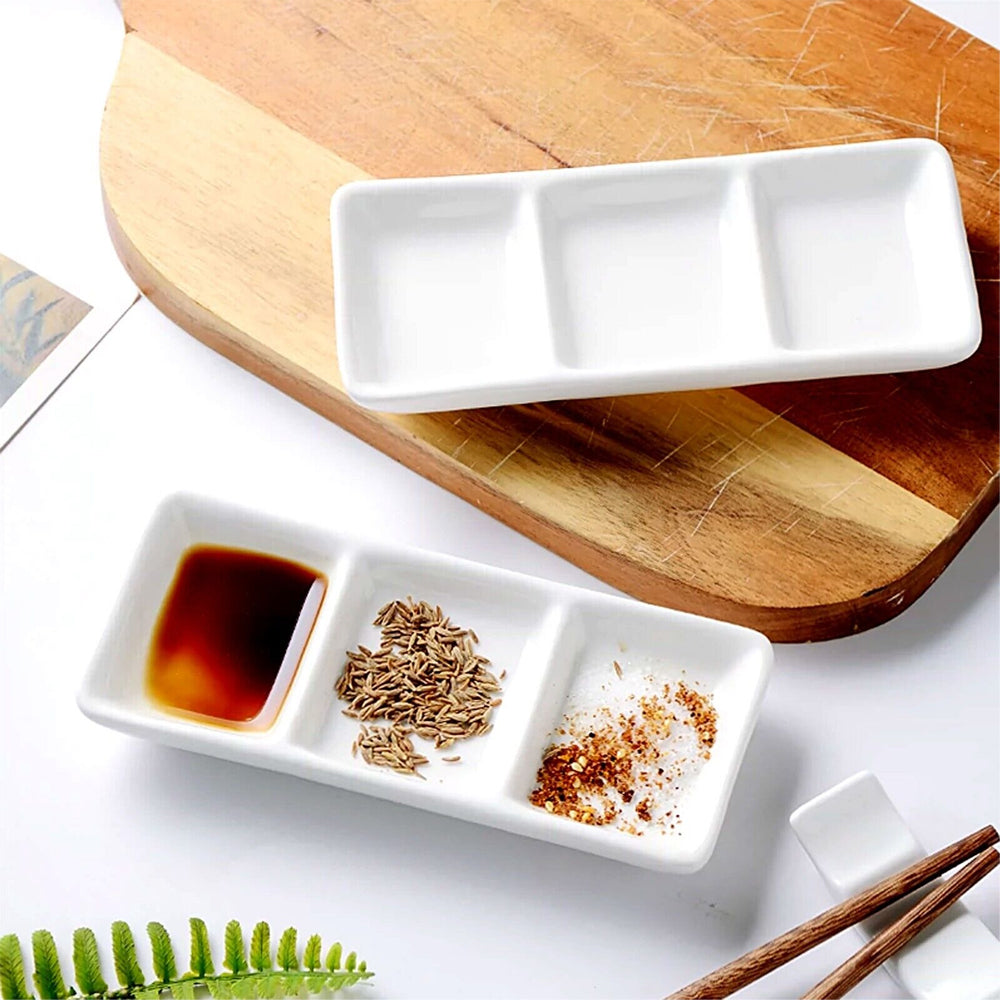 Keramik Saucen Soßen Schalen für Sushi Gewürz Sojasoßen Senf Essig Chili Dessert weiß kostenlos Versand