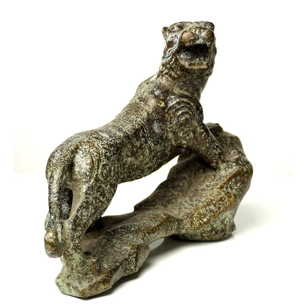 Tiger Metall Skulpturen Tieren Figuren Heim Garten Deko Statue