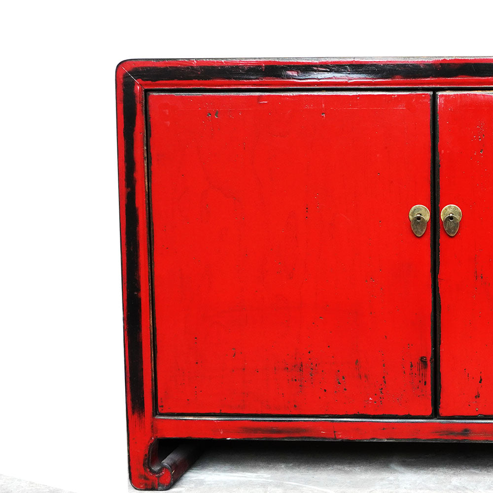 stilvolle Vintage chinesische Holzkommode Sideboard Truhe handgefertigt aus Holz