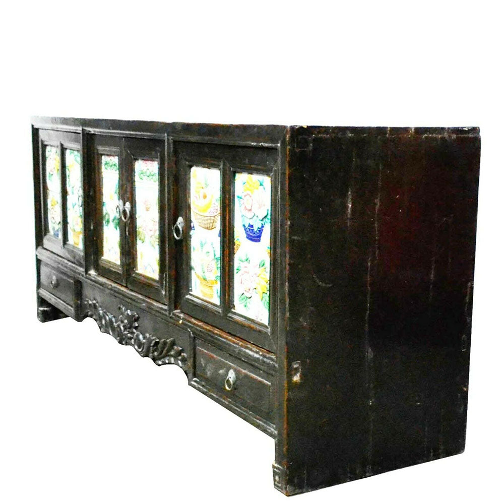massiv Holz TV Tisch Fernsehtisch chinesische Möbel original antik Lowboard inkl. Lieferung