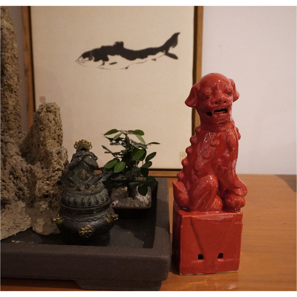 Wächterlöwen deko Wohnen Figure Skulpturen Statuen Fu Hunde Tempellöwen Glück